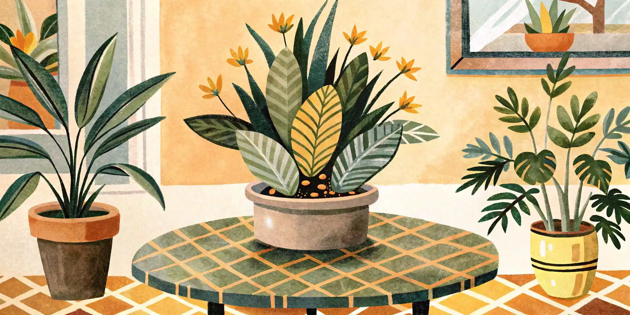 plant on the table